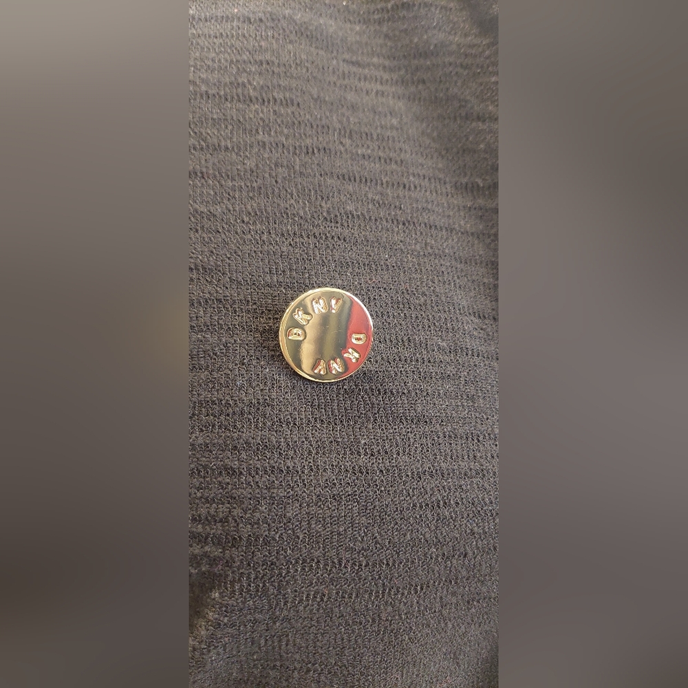 DKNY Black Blazer with Gold Accents - Picture 3 of 11